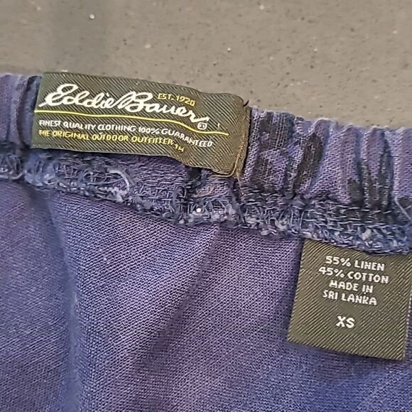 Eddie Bauer Blue Linen/Cotton Skirt - Picture 7 of 7